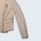 BCBG Max Mazria Leather Biker Jacket - S