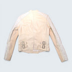 BCBG Max Mazria Leather Biker Jacket - S