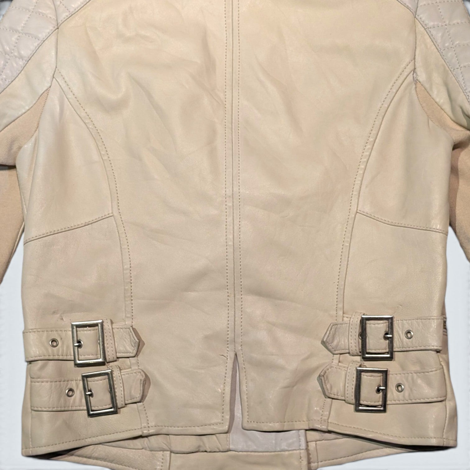 BCBG Max Mazria Leather Biker Jacket - S