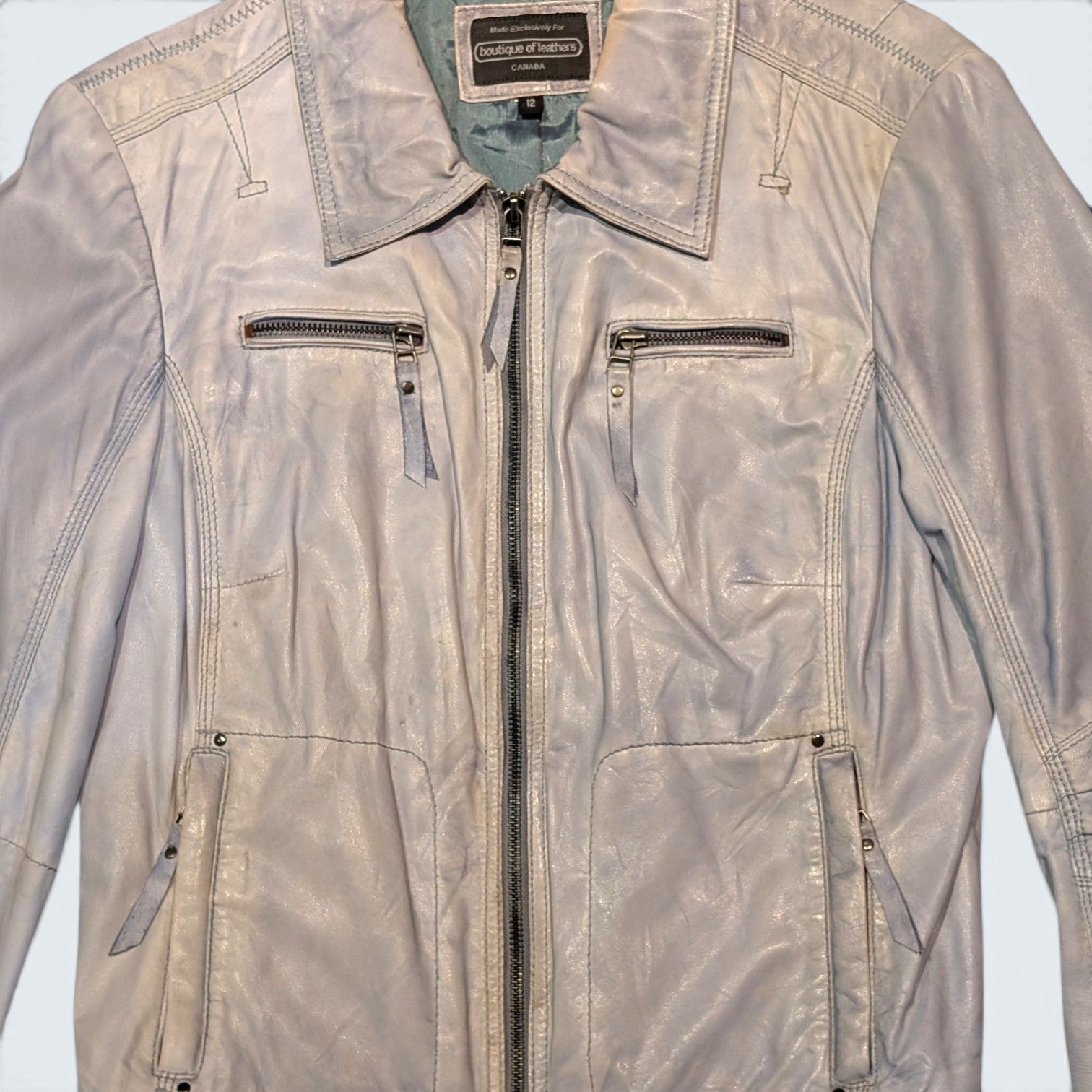 Boutique of Leather Biker Jacket - 12