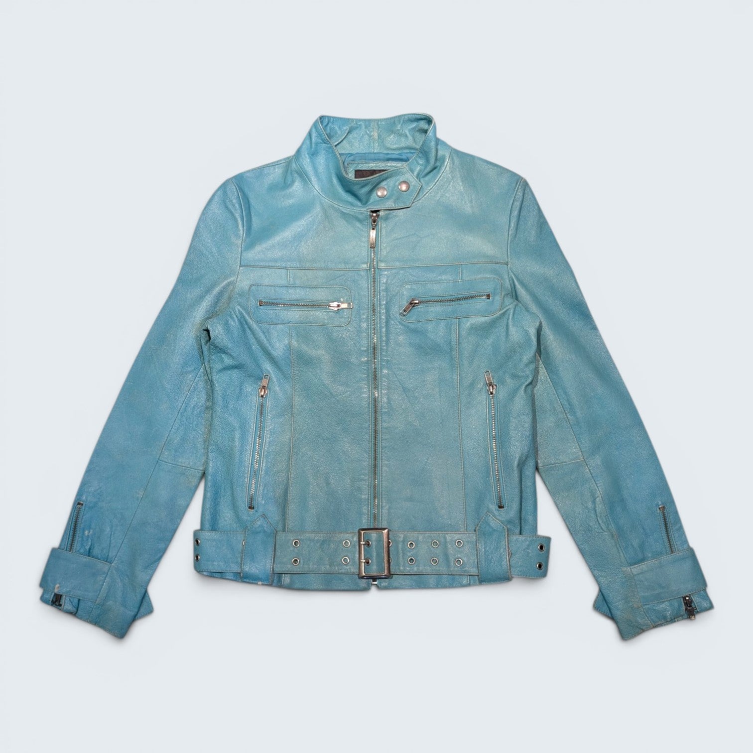 Vero Moda Buckle Leather Jacket - M