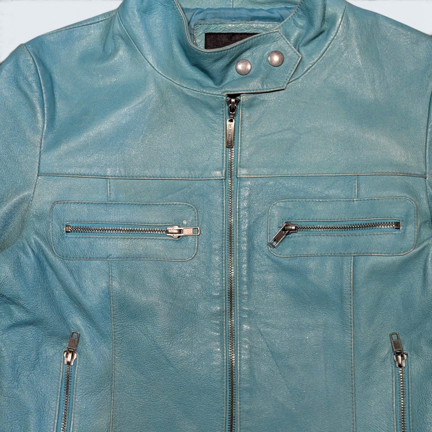 Vero Moda Buckle Leather Jacket - M