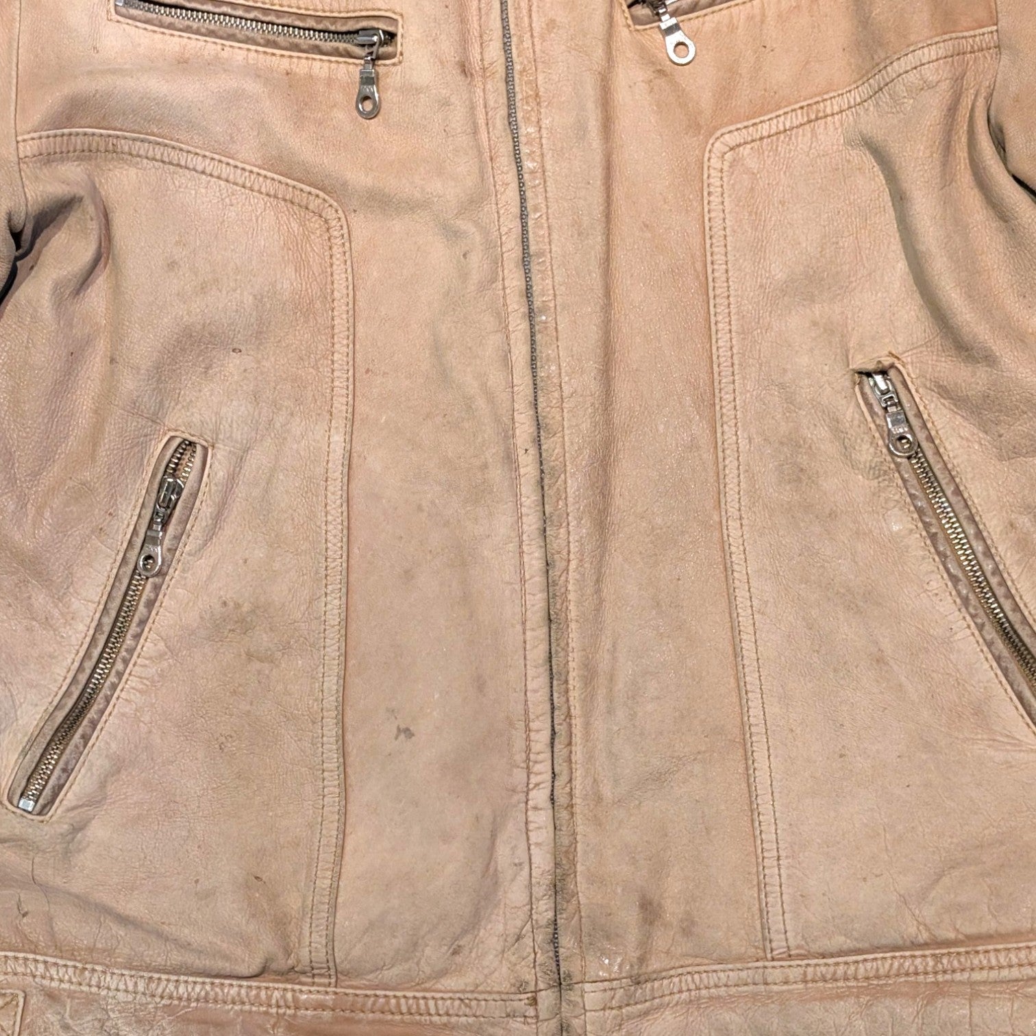 Boutique of Leather Suede Biker Jacket - L