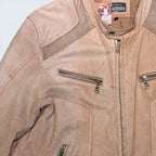 Boutique of Leather Suede Biker Jacket - L