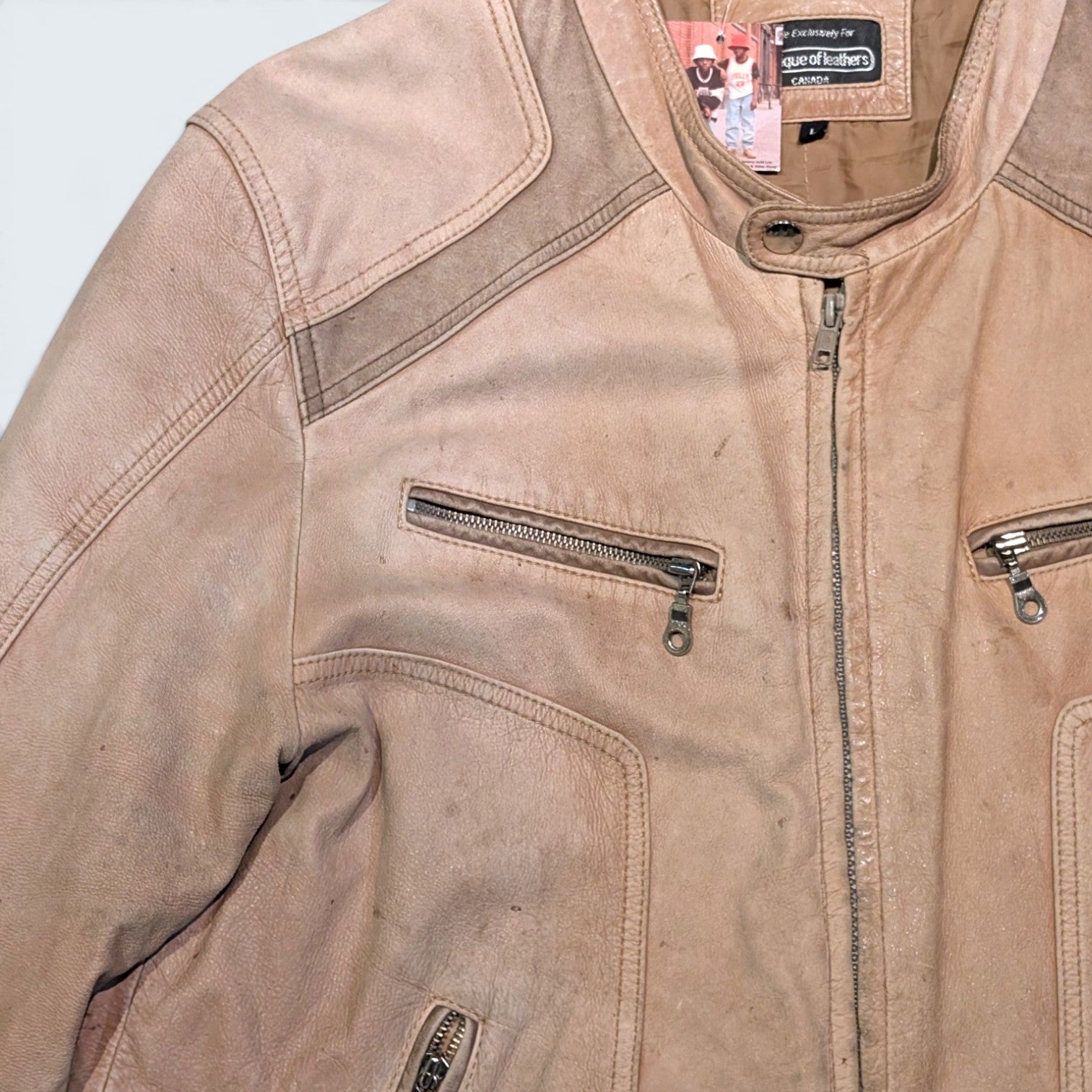 Boutique of Leather Suede Biker Jacket - L