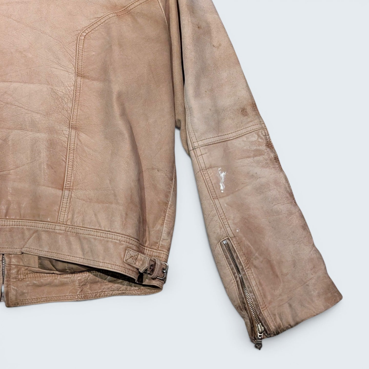 Boutique of Leather Suede Biker Jacket - L