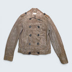 GAP Double Breasted Leather Jacket - M