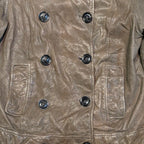 GAP Double Breasted Leather Jacket - M