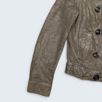 GAP Double Breasted Leather Jacket - M