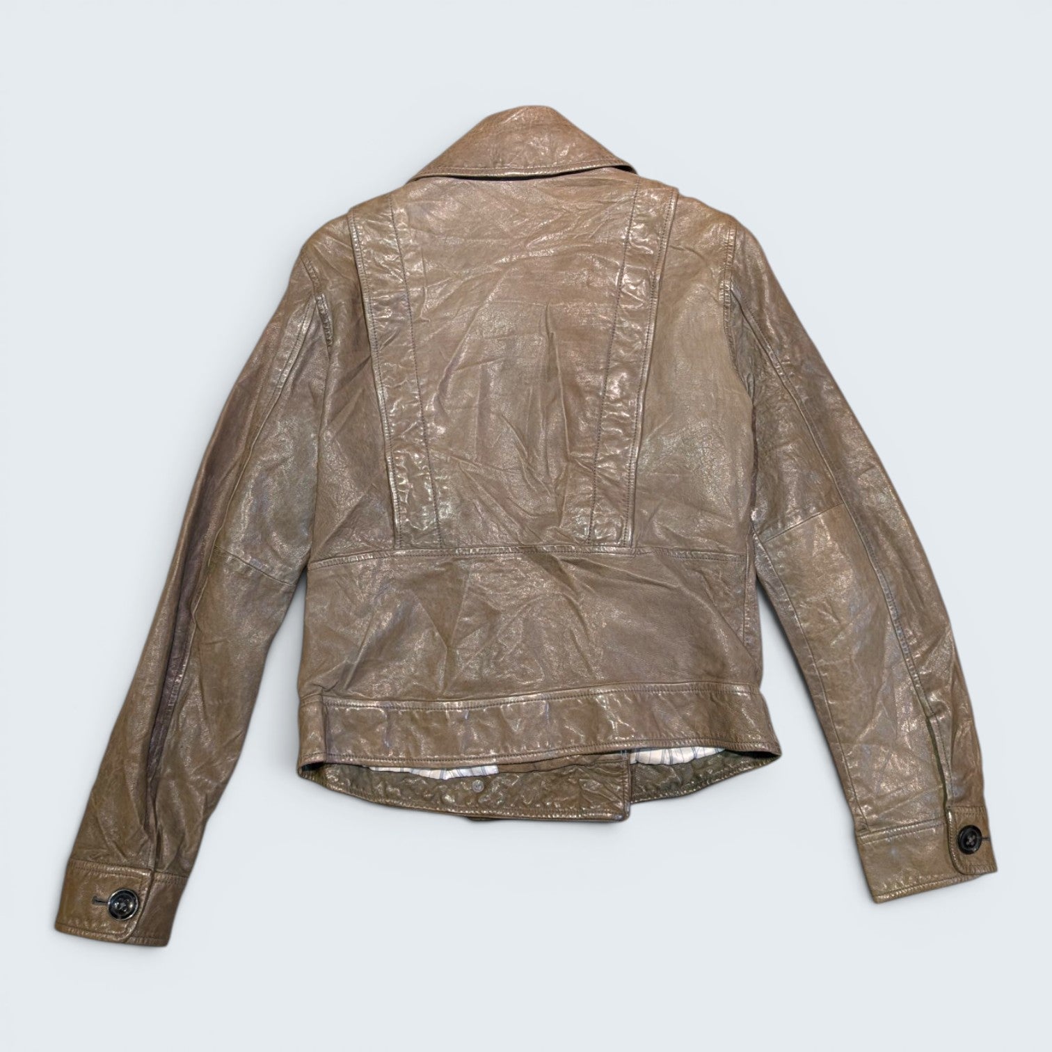 GAP Double Breasted Leather Jacket - M