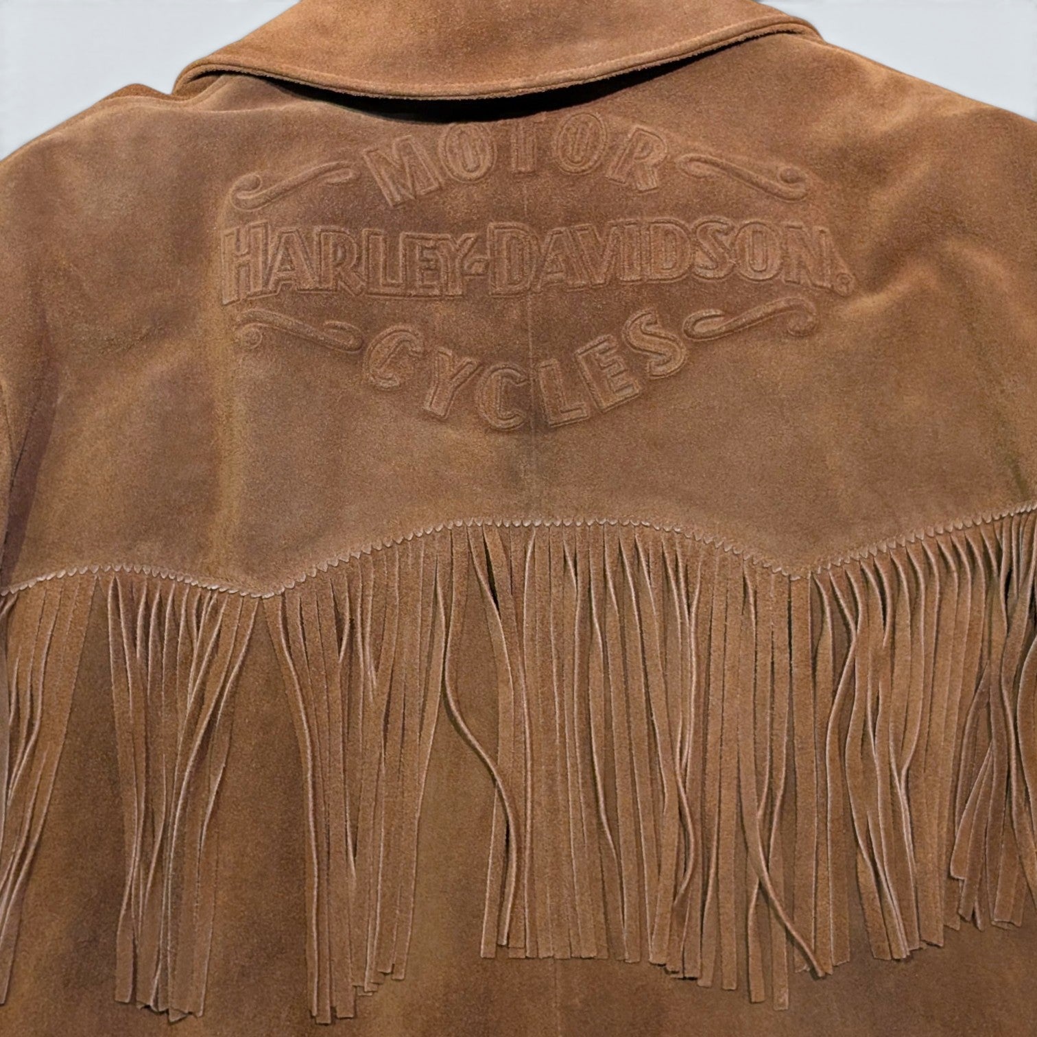 Harley Davidson Leather Fringe Jacket - XL