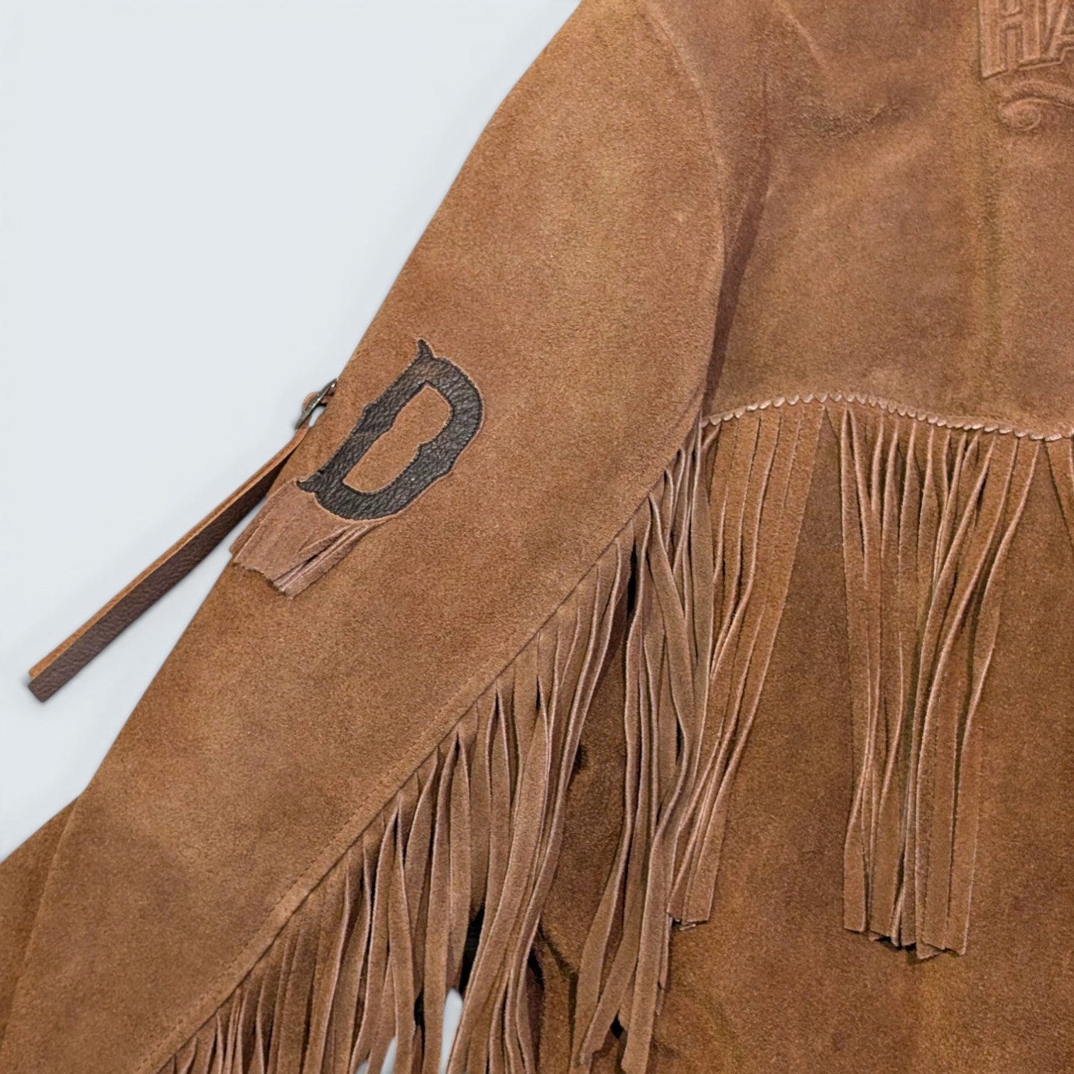 Harley Davidson Leather Fringe Jacket - XL