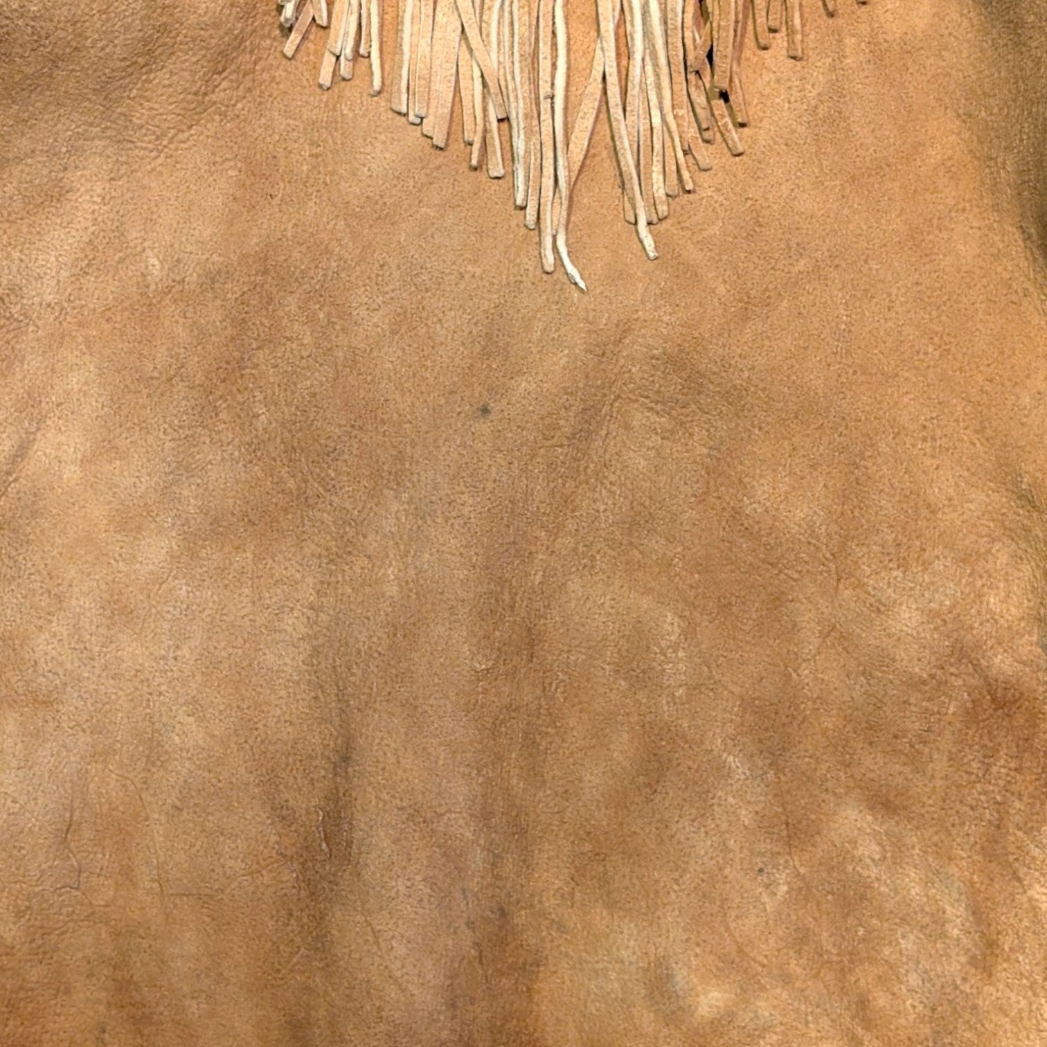 Suede Hand Sewn Jacket w/ Beaded Flowers - XL