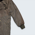 ICEBERG Long Fringe Coat w/ Fur - XL