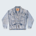 Yaring 90's acid wash Denim Jacket  - L