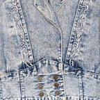 Yaring 90's acid wash Denim Jacket  - L