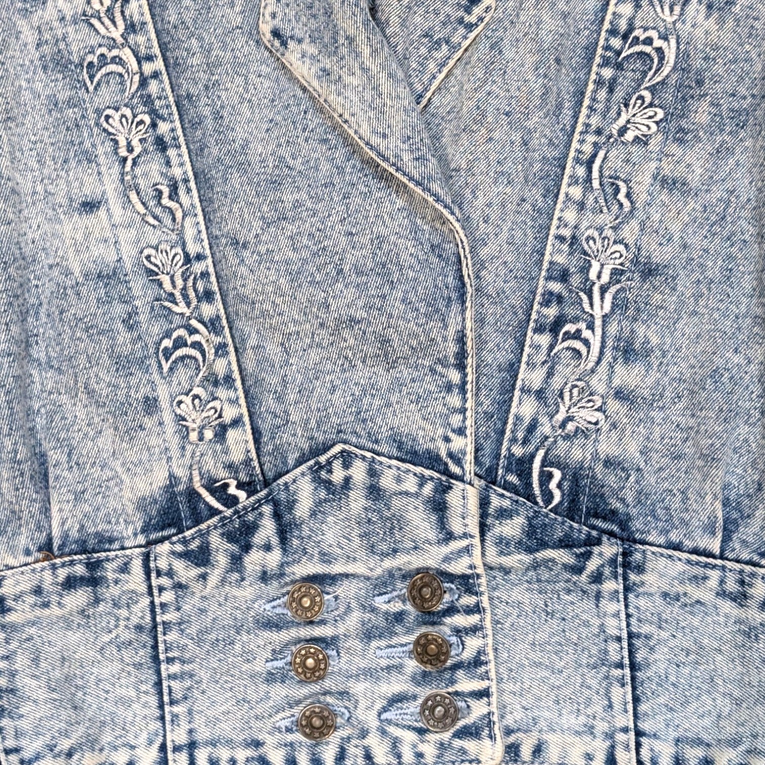 Yaring 90's acid wash Denim Jacket  - L