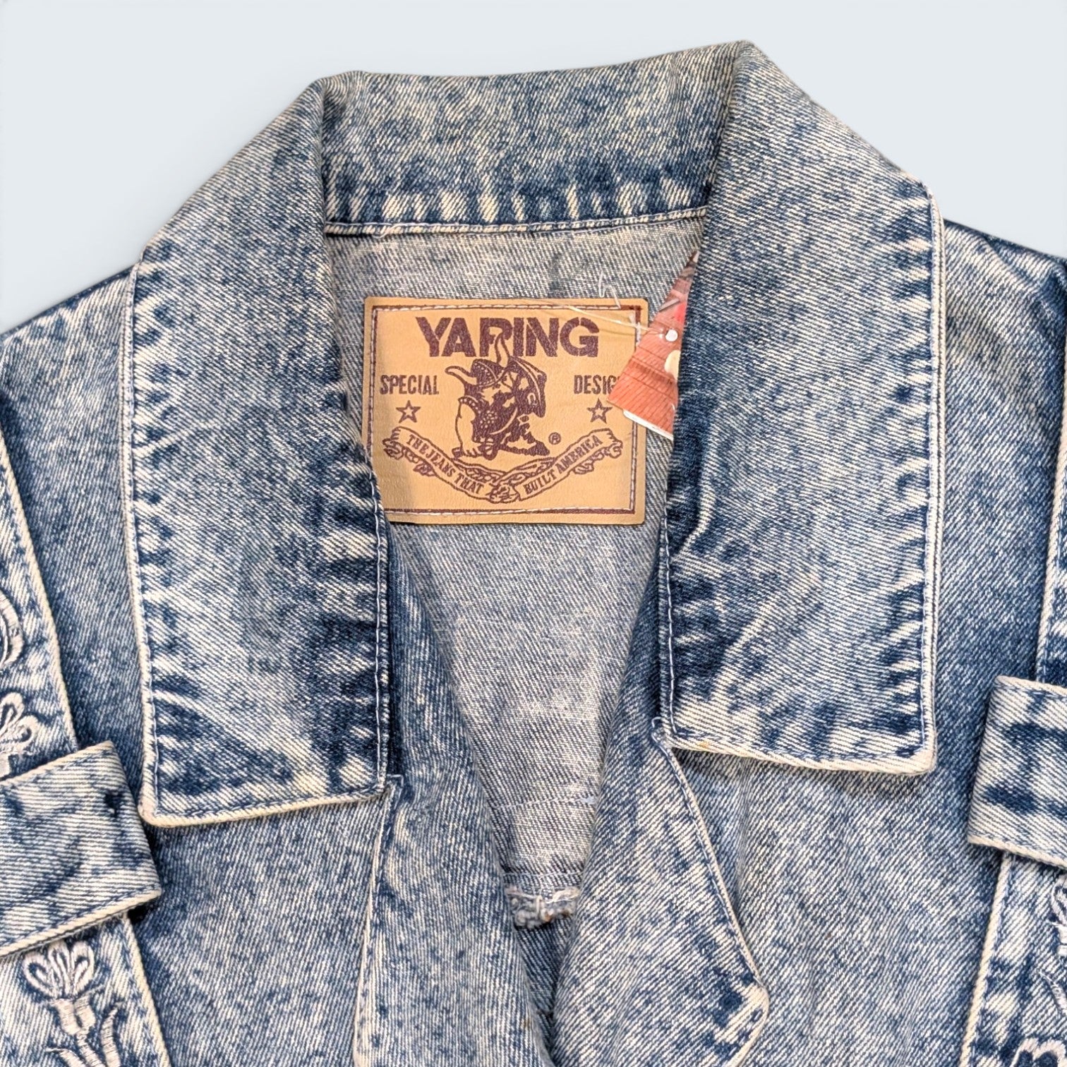 Yaring 90's acid wash Denim Jacket  - L