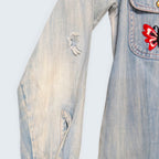 Fun Wear butterfly embroidered Denim Jacket - S