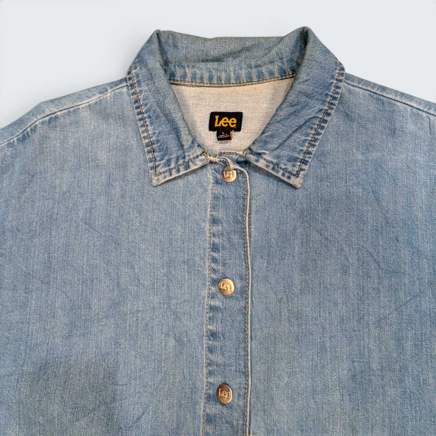 Lee snap-button light Denim Jacket - L