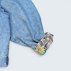 Le Roi Jungle patched Denim Jacket - M