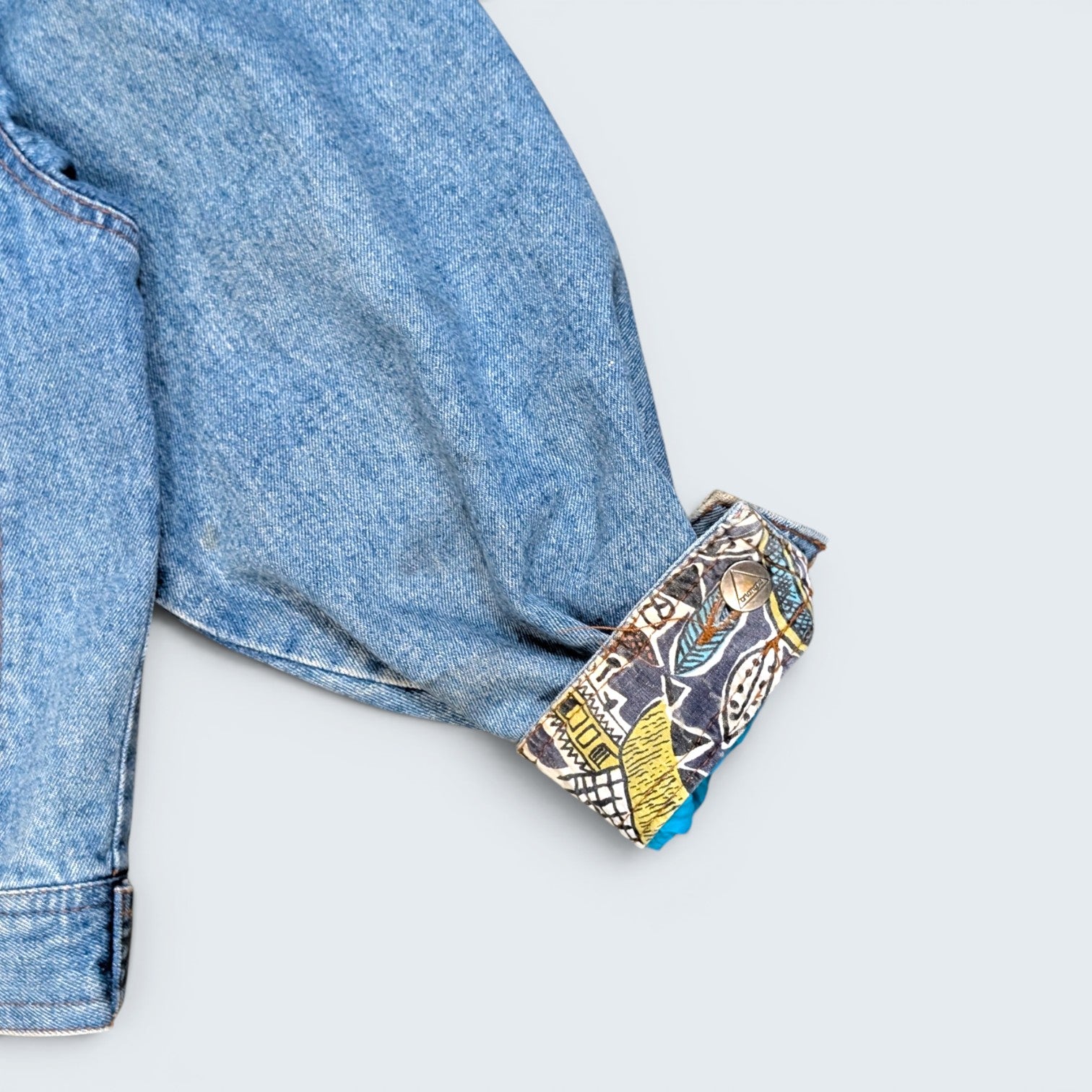 Le Roi Jungle patched Denim Jacket - M