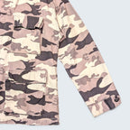 White Camo Button-Up Utility Shirt - XL