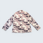 White Camo Button-Up Utility Shirt - XL