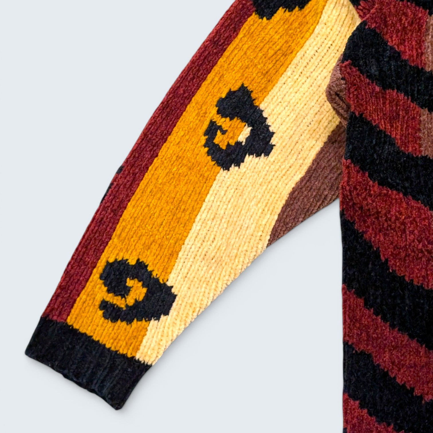 Casa Maclia Tiger Stripe Knit Sweater - L