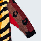 Casa Maclia Tiger Stripe Knit Sweater - L
