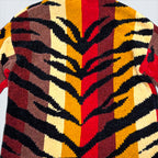 Casa Maclia Tiger Stripe Knit Sweater - L