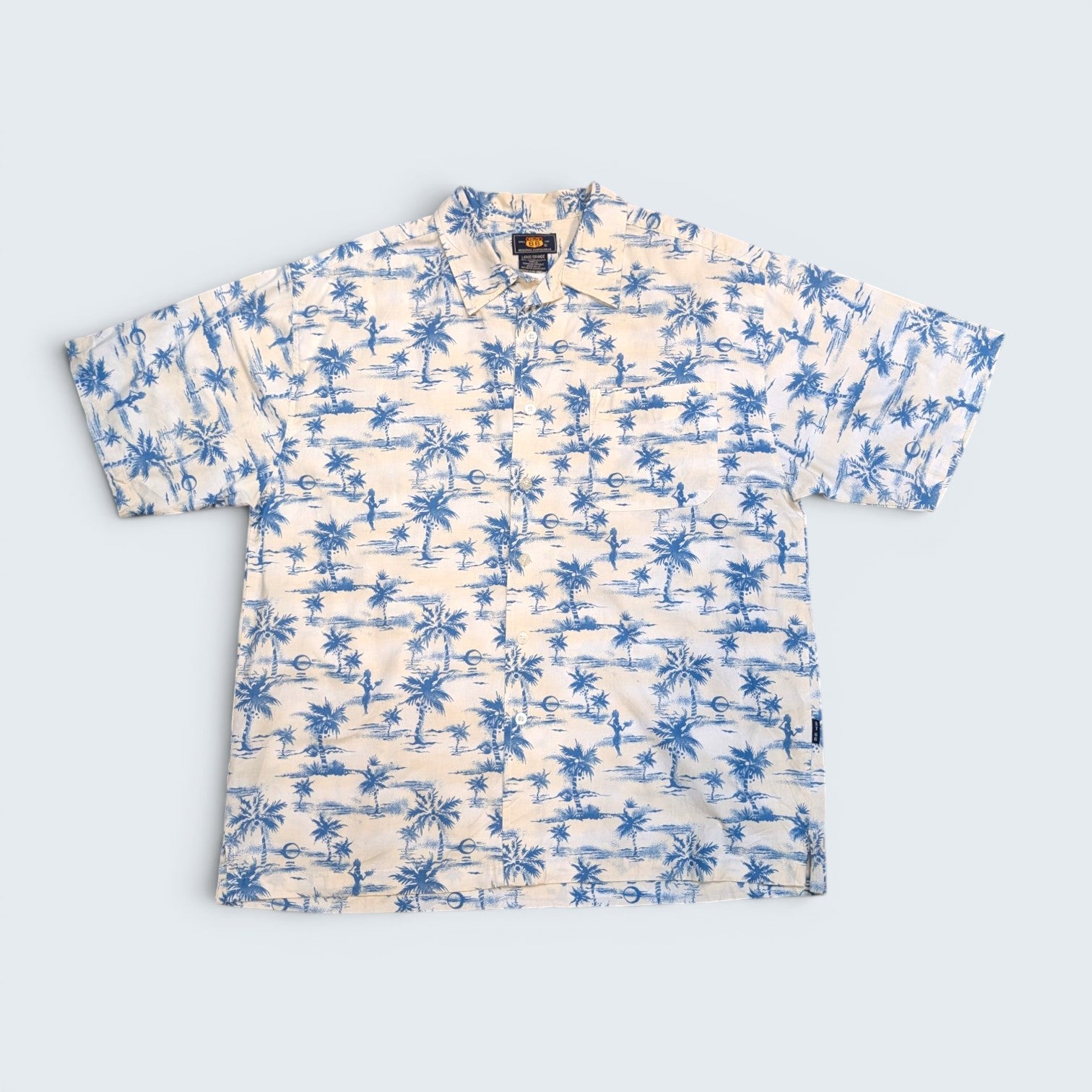 Route 66 Palm Tree Hawaiian Shirt - L