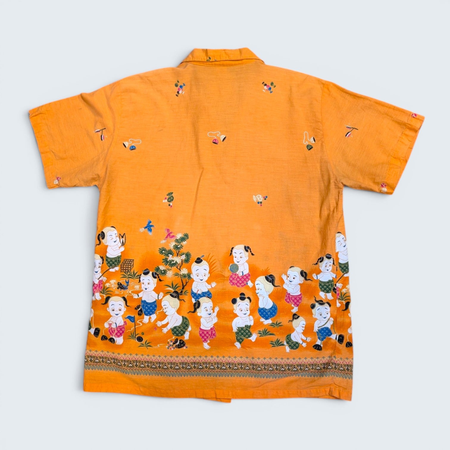 Thai Painting Print Hawaiian Shirt - M