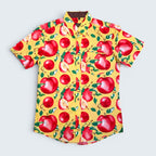 SMART Apple Print Button Up - Size 1