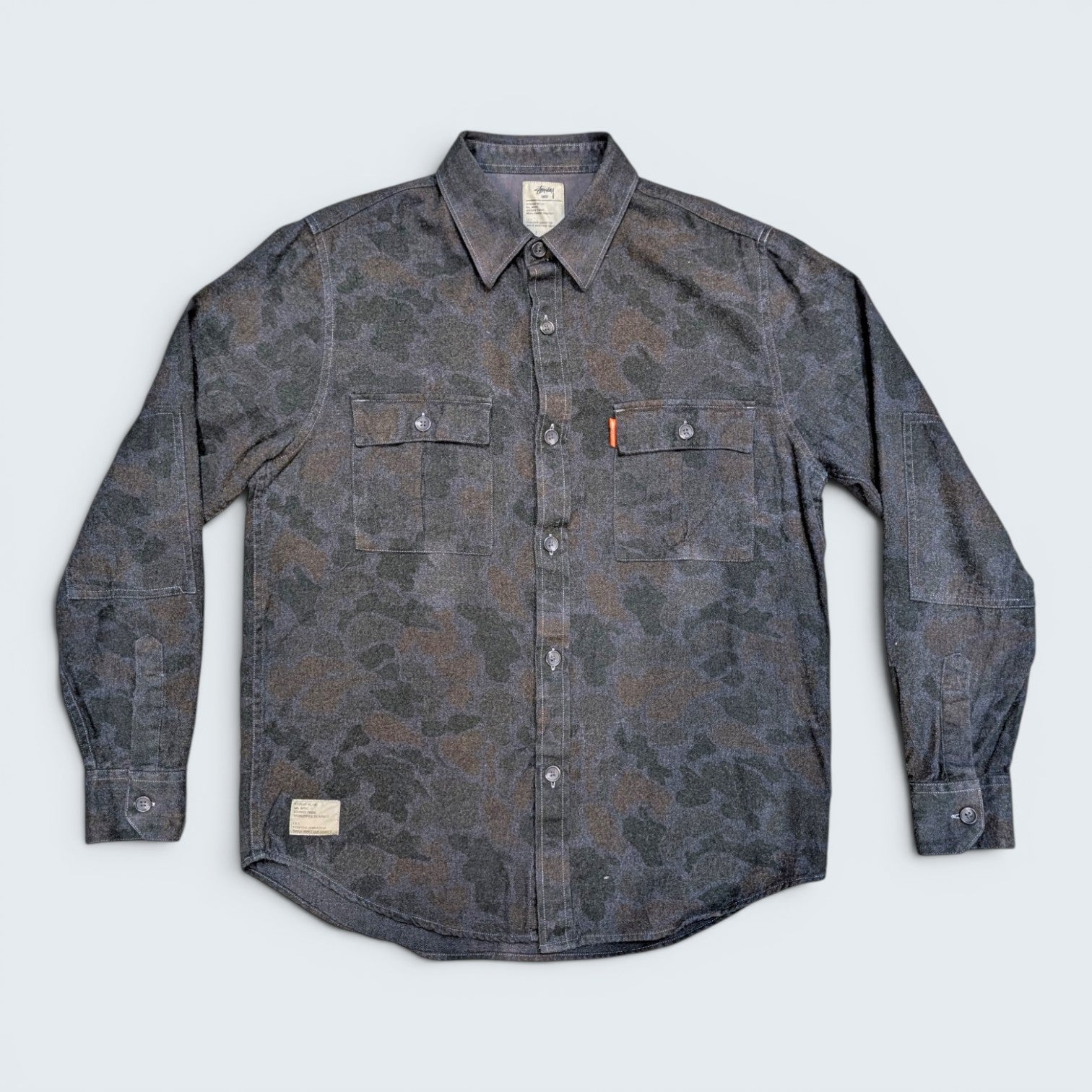 Stussy Camo Button Up - M