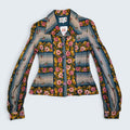Kailai Fitted Flower Print Shirt - Size 16