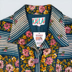 Kailai Fitted Flower Print Shirt - Size 16