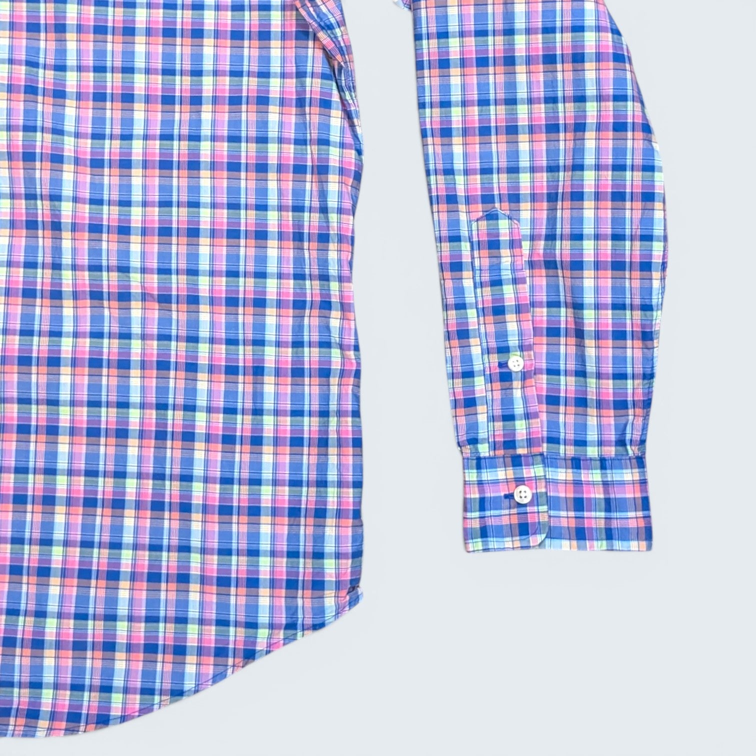 Ralph Lauren Pink Plaid Button Up - L