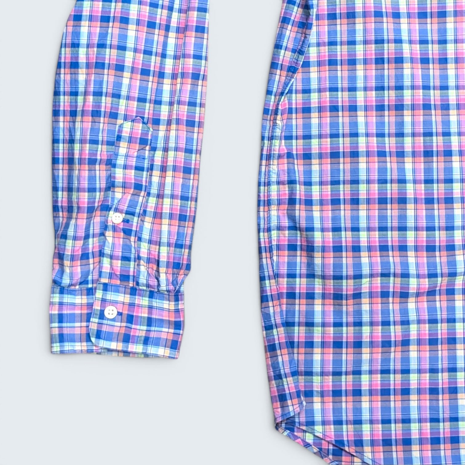 Ralph Lauren Pink Plaid Button Up - L