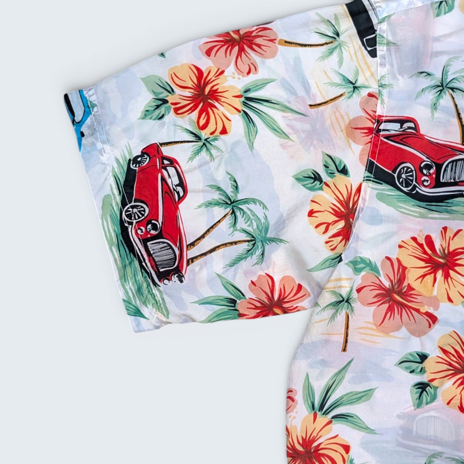 Montage Tropics 100% Silk Hawaiian Shirt - L