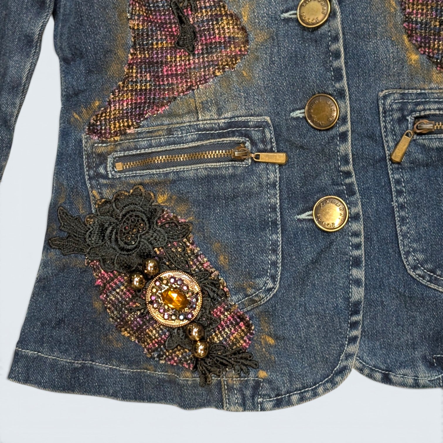 Xuanni Denim Tapestry Jacket - S