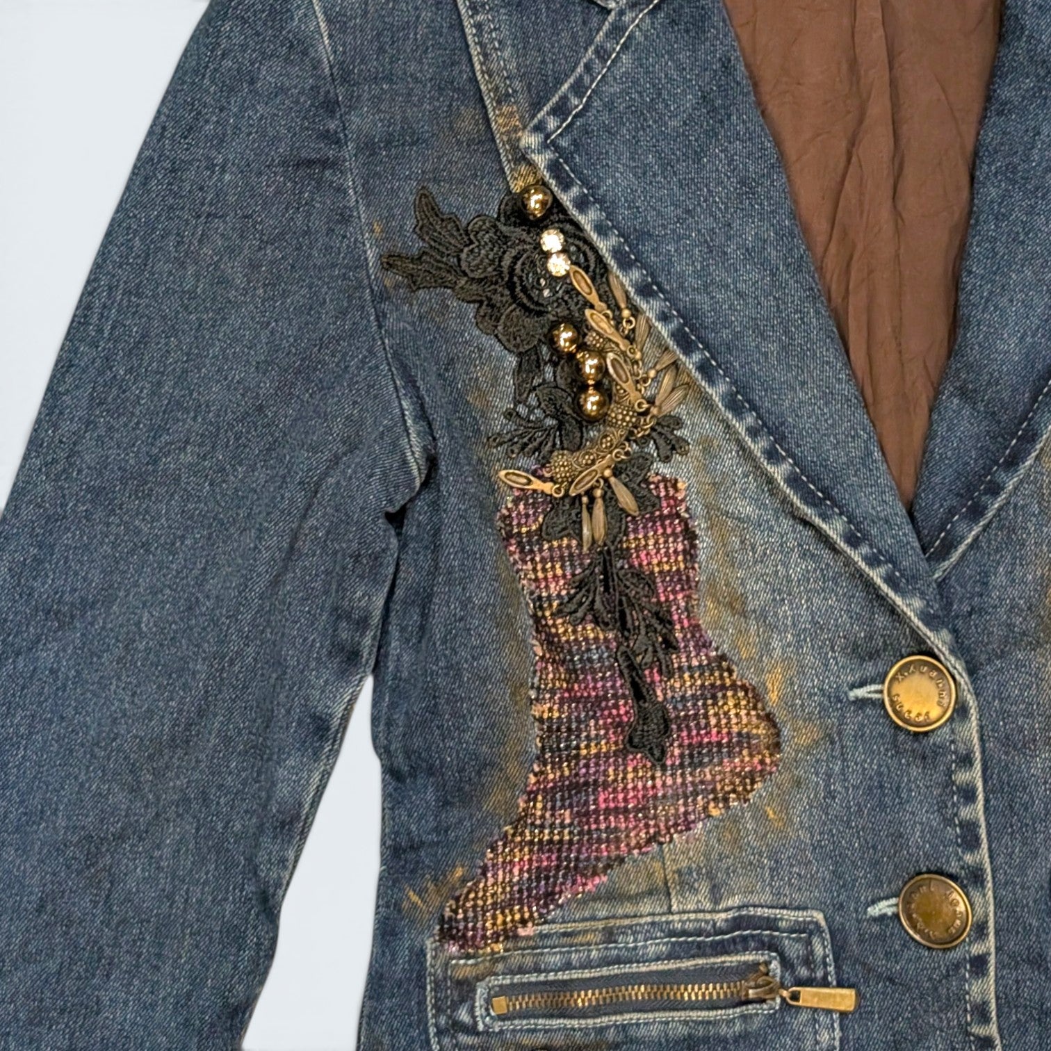 Xuanni Denim Tapestry Jacket - S