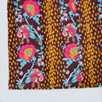 Stoxx Burgundy Floral Leopard Print Camp Collar Shirt — Size M