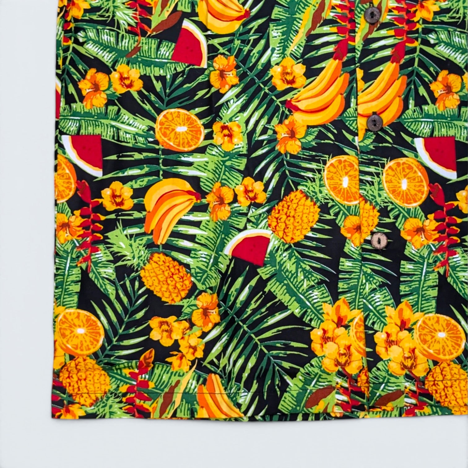 Stoxx Fruit Print Camp Collar Shirt - M