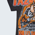Taz-Mania Devil "Who let the Taz out?" Tee