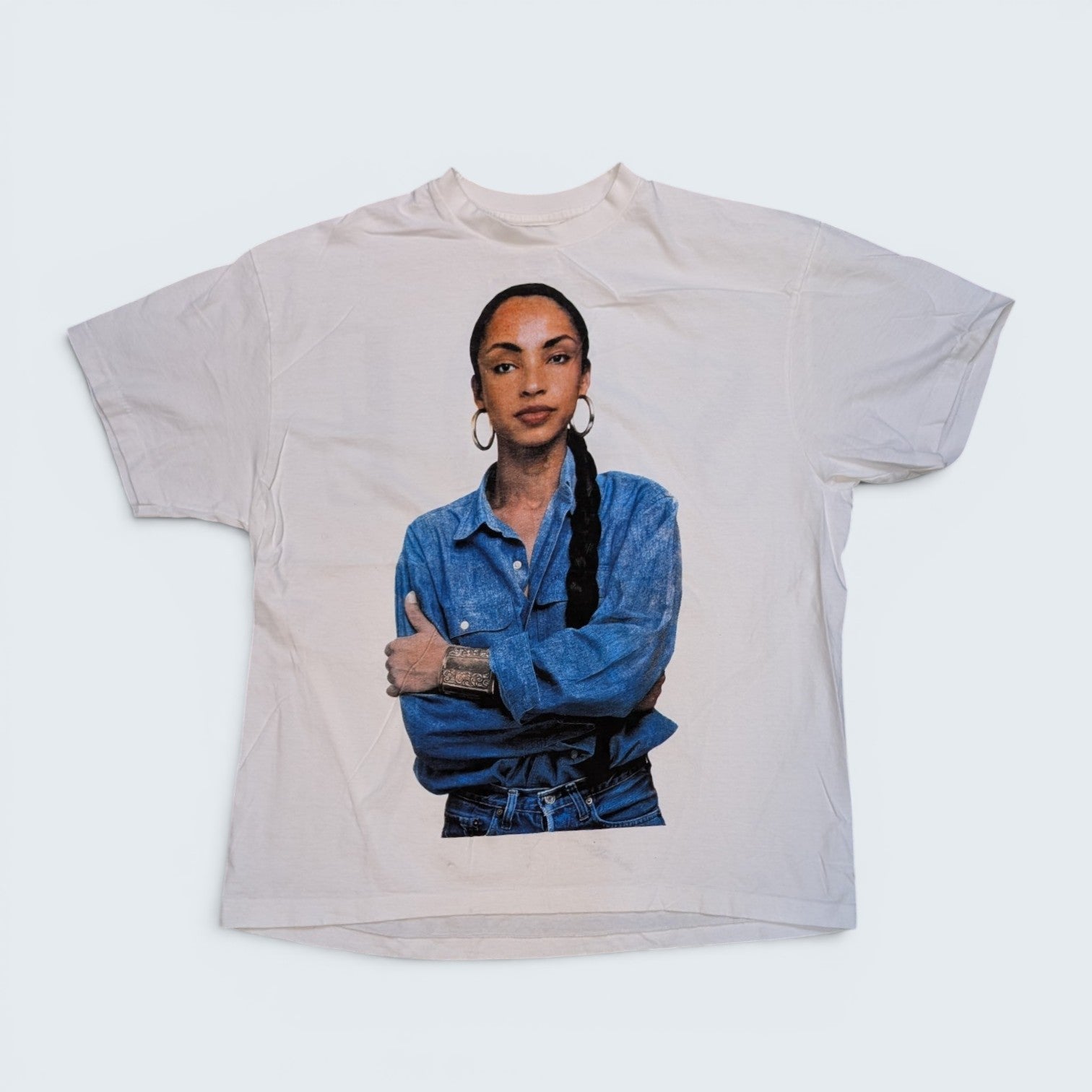 SADE Print White Graphic Tee - XL