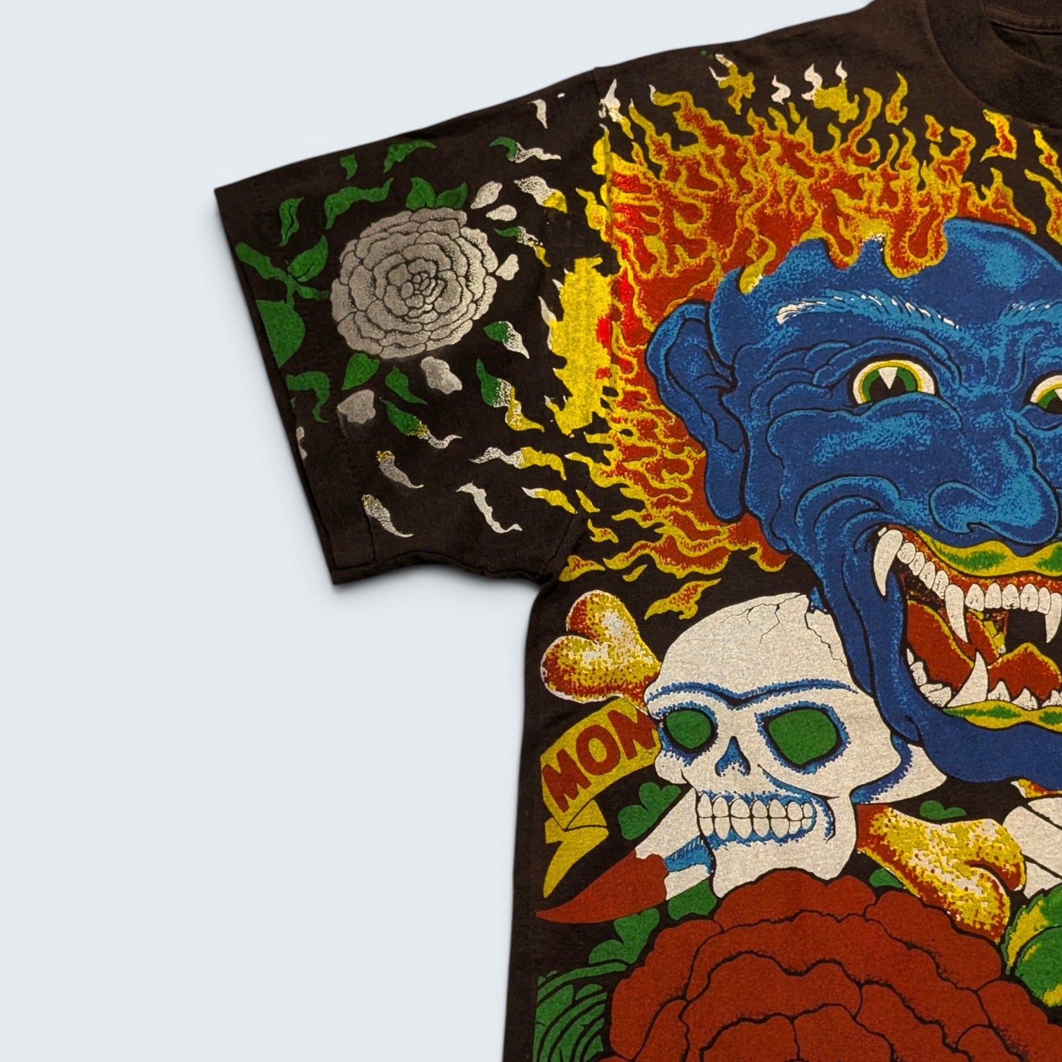 Ozzy Ozbourne AOP Tattoo Graphic Tee - L