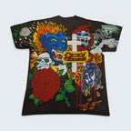 Ozzy Ozbourne AOP Tattoo Graphic Tee - L