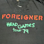Foreigner "Head Games" 1979 Tour Tee - L