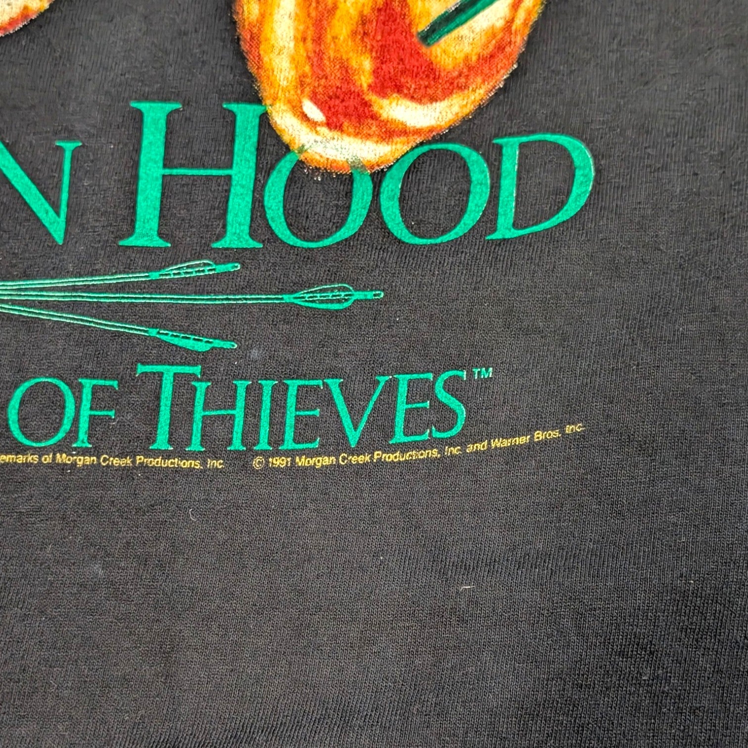 Robin Hood Prince of Thieves 1991 Tee-Size L
